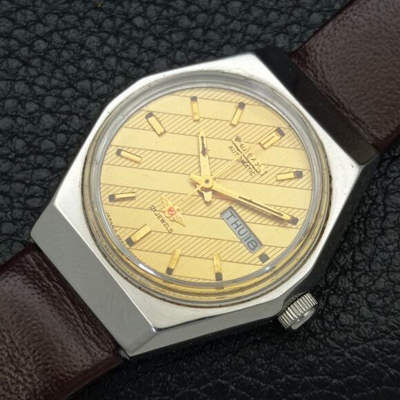 Vintage 1983 Citizen Automatic Womans Silver Watch W/daydate & Gold accents main image 8